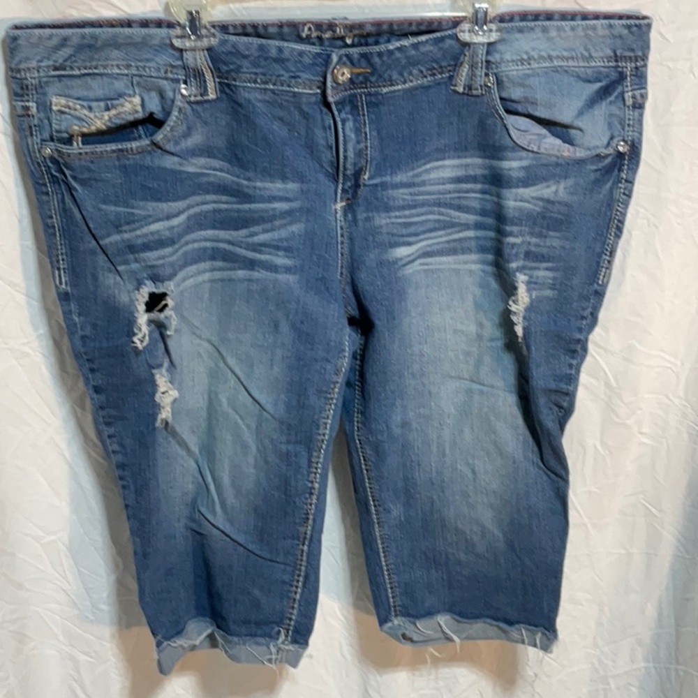 Amethyst Jeans Blue Cropped Denim